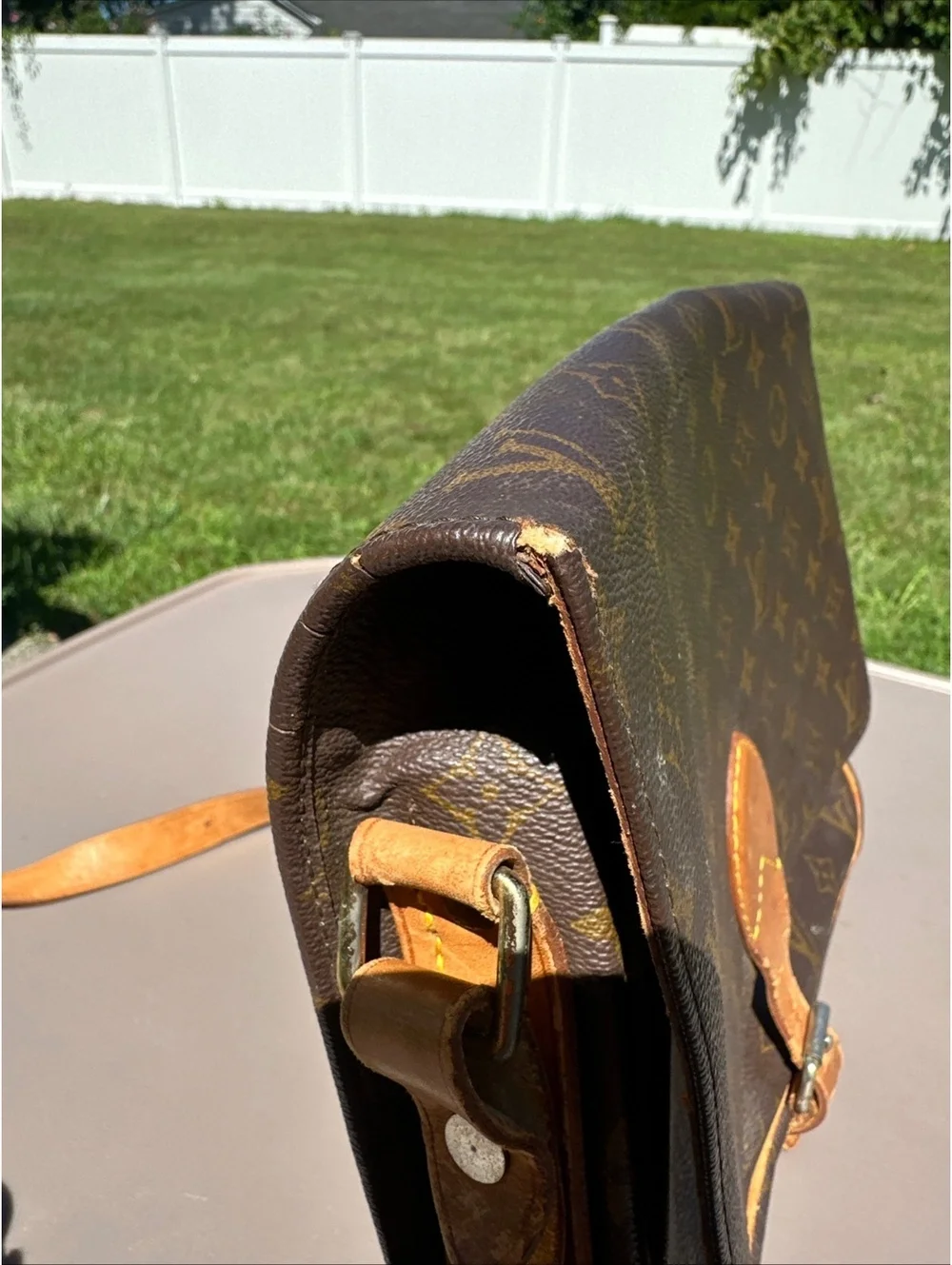Vintage Louis Vuitton Monogram Cartouchiere Bag France